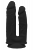 Dream Toys REAL LOVE DUAL DENSITY DOUBLE PENETRATOR BLACK - podwójne dildo (czarny) Dream Toys REAL LOVE DUAL DENSITY DOUBLE PENETRATOR BLACK - podwójne dildo (czarny)
